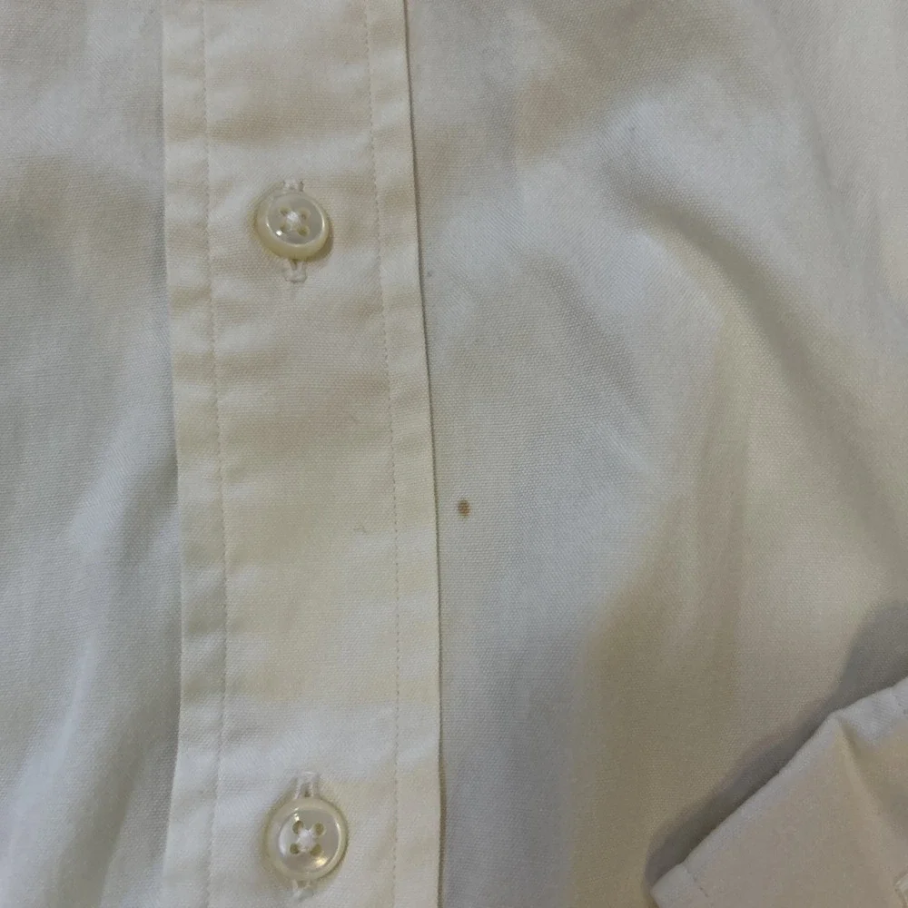 Ralph Lauren Shirt Men's 17 X 34 Yarmouth‎ Yellow Button Down L/S